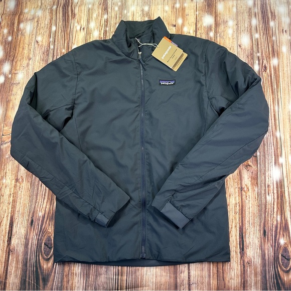 NWT Patagonia Thermal Airshed Men's Jacket Size Medíum Smolder Blue